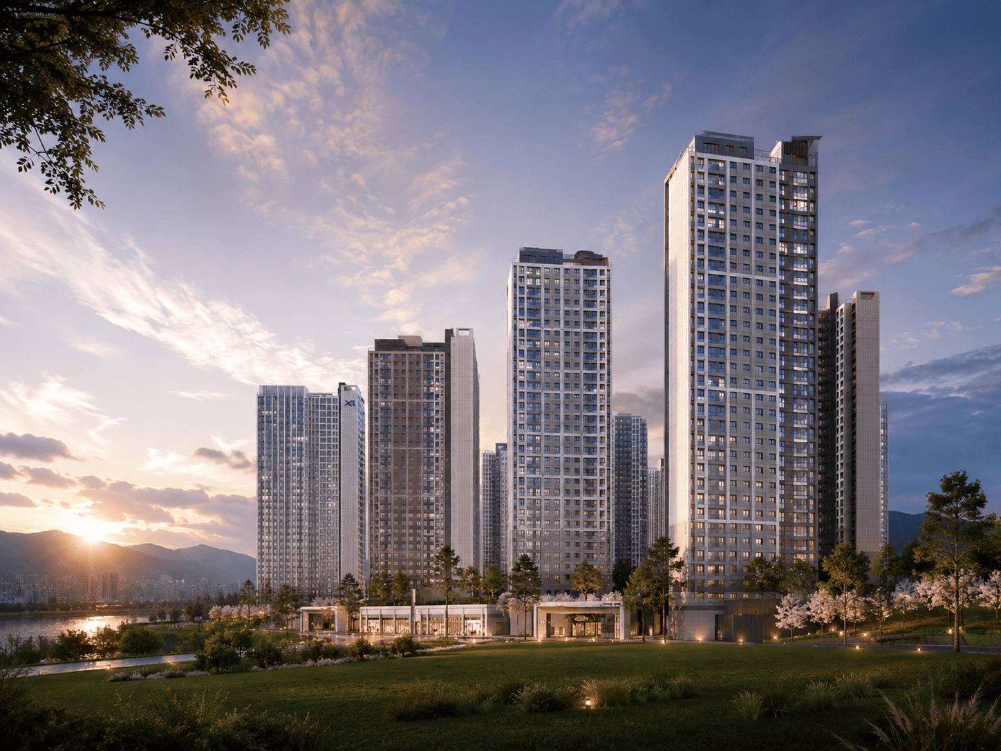 북오산자이 드포레 아파트 전경