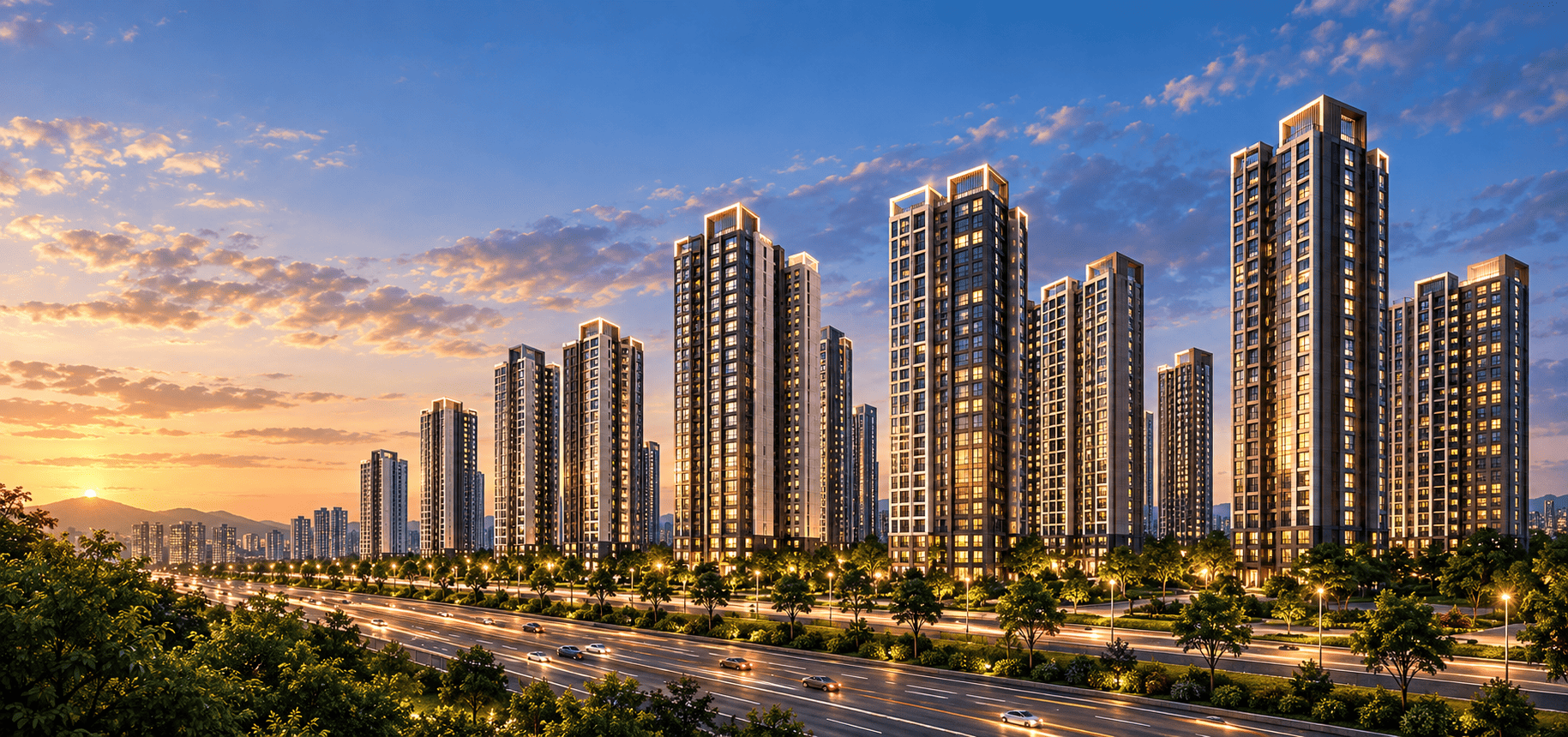총 1,517세대 자이 대단지 프리미엄